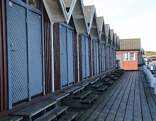Image showing Boathouses