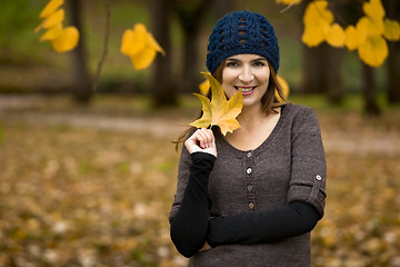 Image showing Enjoying the autumn