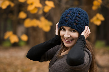 Image showing Enjoying the autumn