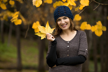 Image showing Enjoying the autumn