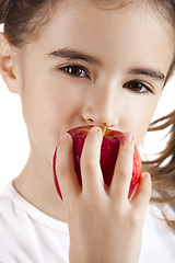 Image showing Eating an Apple