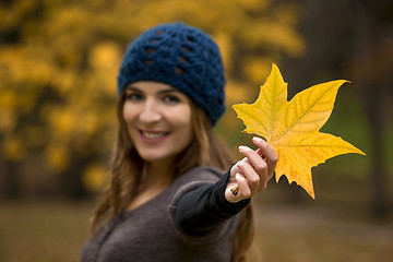 Image showing Enjoying the autumn