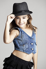 Image showing Fashion little girl