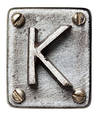 Image showing Metal letter