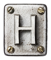 Image showing Metal letter