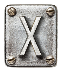 Image showing Metal letter