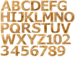 Image showing Wooden alphabet