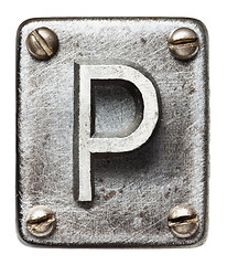 Image showing Metal letter