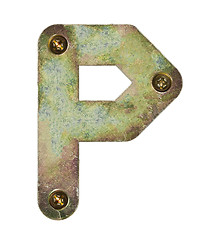 Image showing Metal letter