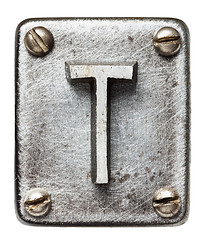 Image showing Metal letter