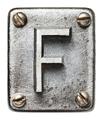 Image showing Metal letter