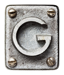 Image showing Metal letter