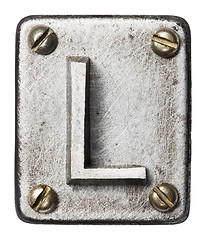 Image showing Metal letter