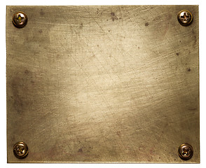 Image showing Metal plate