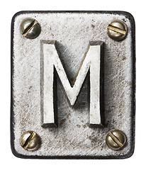 Image showing Metal letter