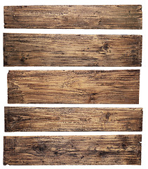 Image showing Wooden planks