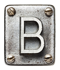 Image showing Metal letter