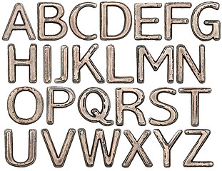 Image showing Metal letters