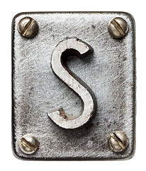 Image showing Metal letter