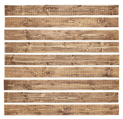 Image showing Wooden planks