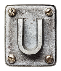 Image showing Metal letter