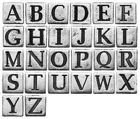 Image showing Metal letters