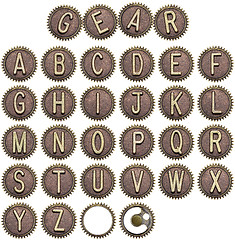 Image showing Button alphabet