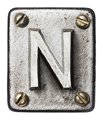 Image showing Metal letter