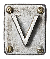 Image showing Metal letter