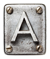 Image showing Metal letter