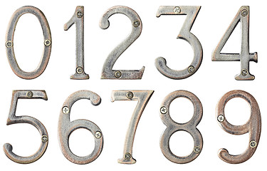 Image showing Metal numbers