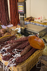 Image showing Fuet and longaniza