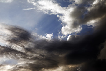 Image showing Sky with clouds at summer sunset