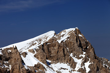 Image showing Top of mountains in nice day