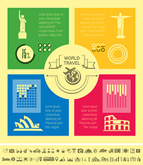 Image showing Travel Infographic Template.