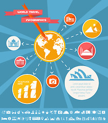 Image showing Travel Infographic Template.