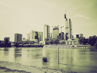 Image showing Vintage sepia Frankfurt, Germany