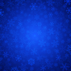 Image showing blue snowflakes