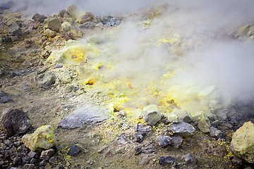 Image showing Lipari Islands active volcano