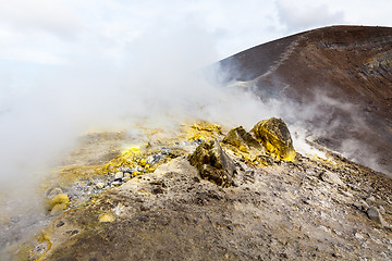 Image showing Lipari Islands active volcano