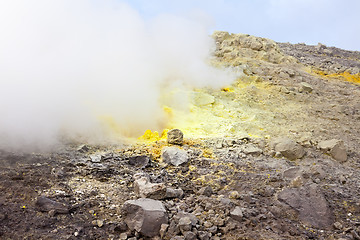 Image showing Lipari Islands active volcano