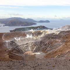 Image showing Lipari Islands active volcano