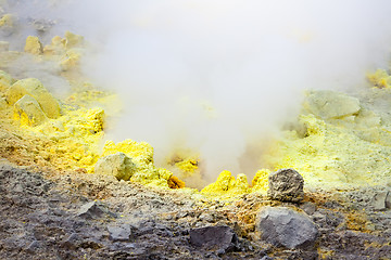 Image showing Lipari Islands active volcano