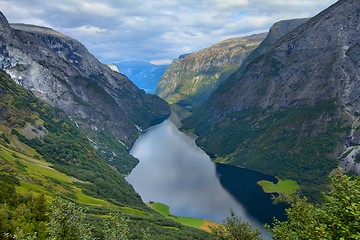 Image showing Naeroyfjord, Norway