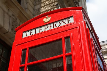 Image showing London telephone box