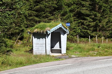 Image showing Norway bus stop