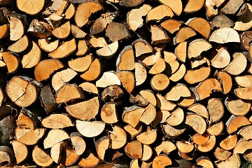 Image showing Firewood background