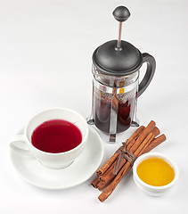 Image showing berries  tea