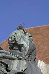 Image showing Warrior statue-detail