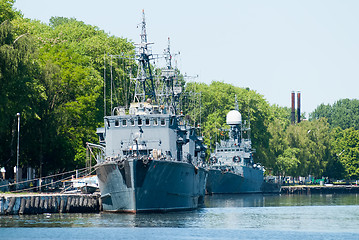 Image showing Russian battle ships